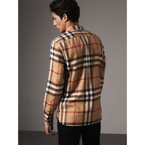 men burberry flannel|burberry shirts for men outlet.